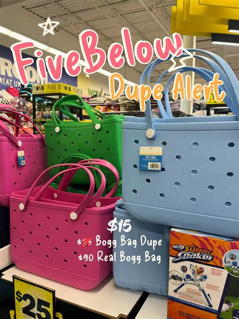 dupe bogg bag five below|five below 18.1 x 12.8.